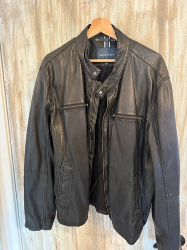Cole haan leather jacket - cole,
