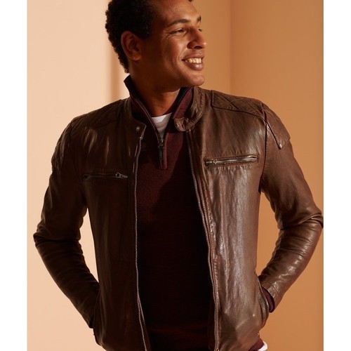 Superdry moto racer leather - superdry,