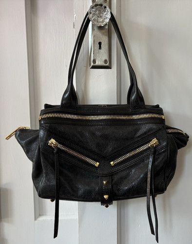 Botkier black leather trigger - leather,