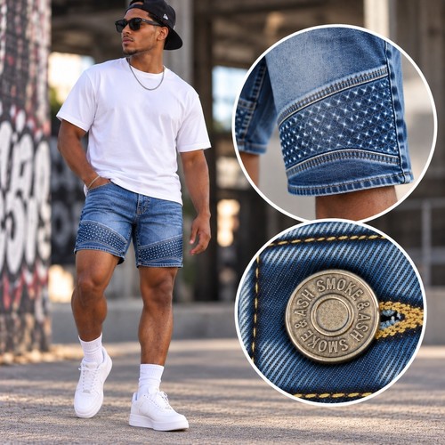 Smoke ash mens 32 denim - smoke, &